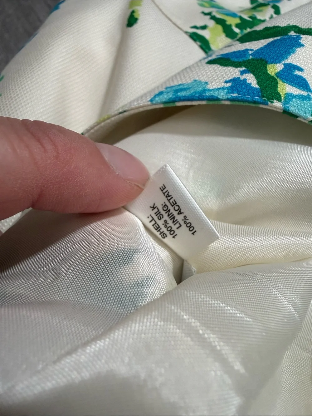 Ann‎ Taylor Petite Blue Green Floral A-Line Mini Skirt Preppy Spring 4P